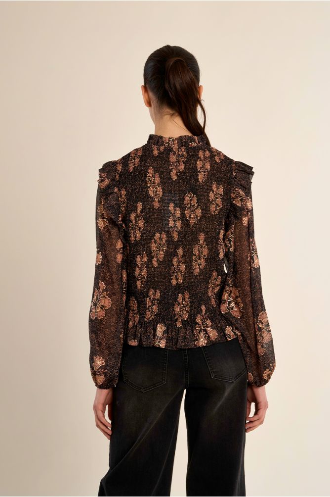 Molly Bracken - Ruched Voile Blouse