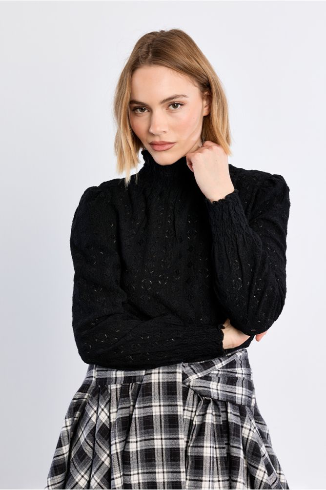 Molly Bracken - Rushed Black Blouse