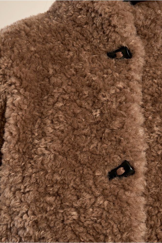 Molly Bracken - Short Faux Sheepskin Jacket