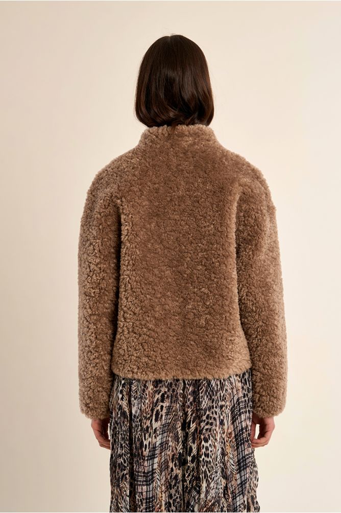 Molly Bracken - Short Faux Sheepskin Jacket