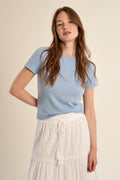 Molly Bracken - Stripe Blue Tee