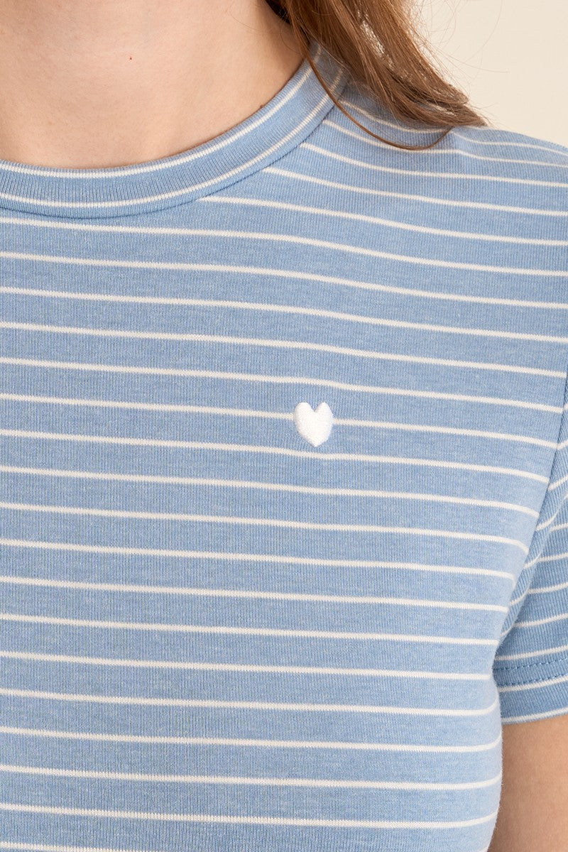 Molly Bracken - Stripe Blue Tee