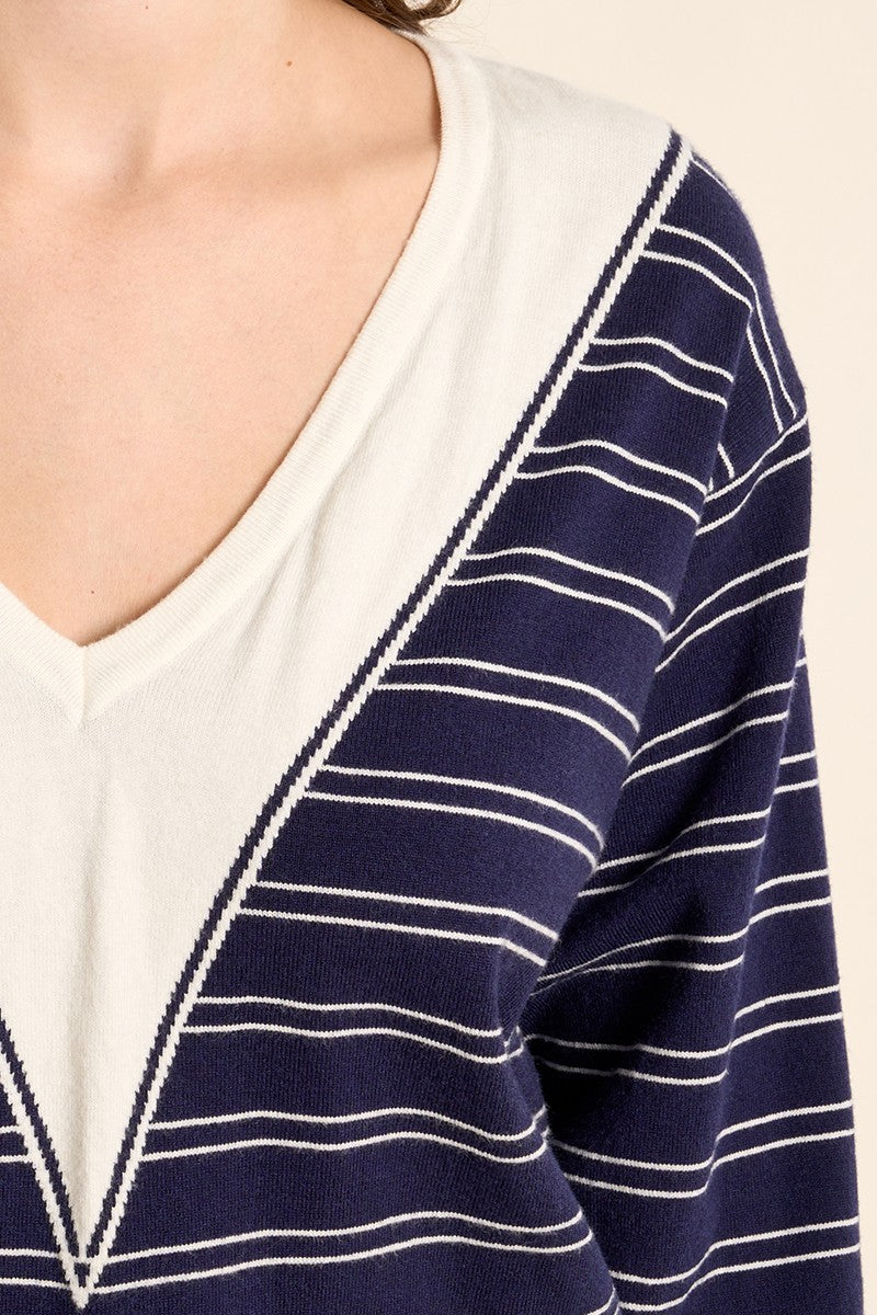 Molly Bracken - V Knitted Top