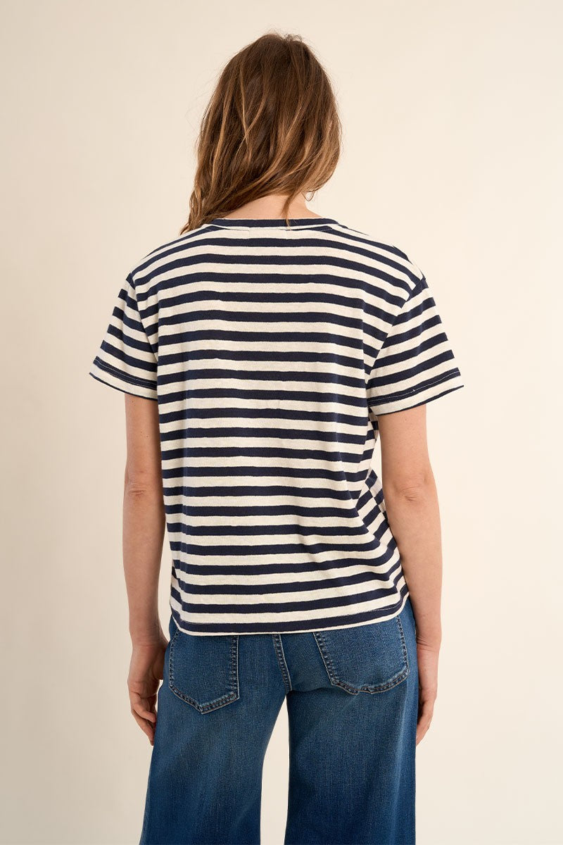 Molly Bracken - V Neck Stripe T-Shirt