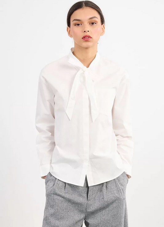 Molly Bracken - White Bow Blouse