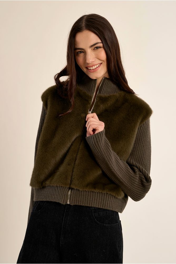 Molly Bracken - Zip Khaki Jacket