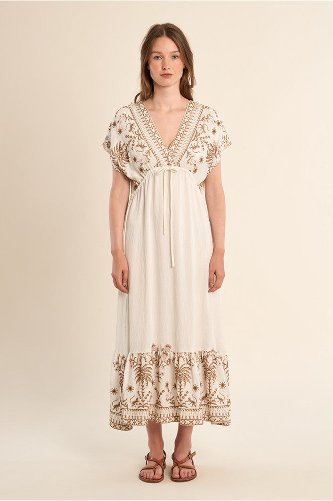 Molly Bracken - Long Embroidered Dress