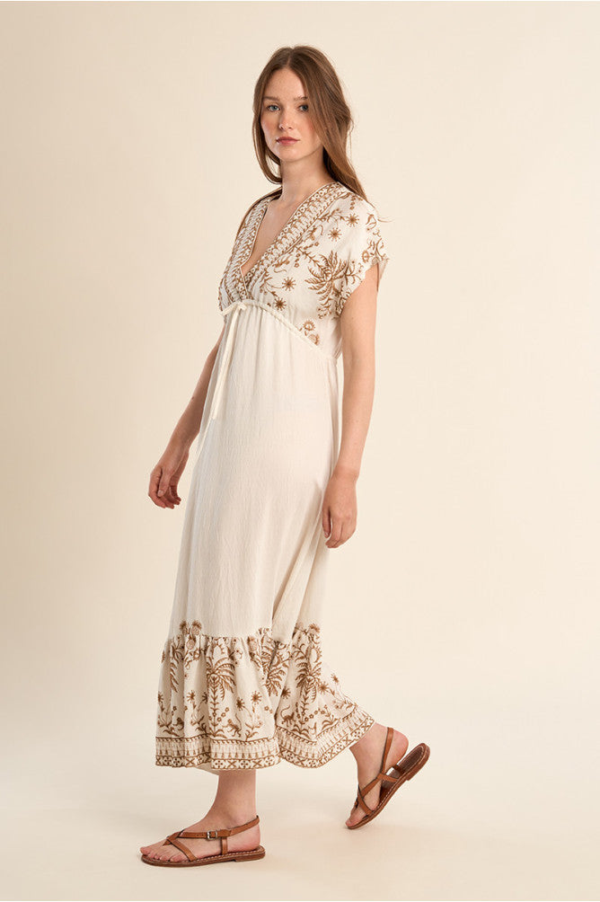 Molly Bracken - Long Embroidered Dress
