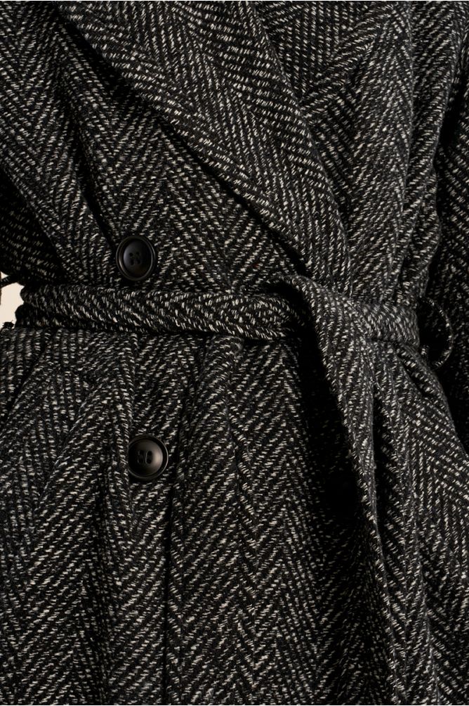Molly Bracken - Long Herringbone Coat