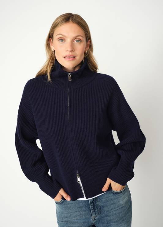 Mos Mosh - Amity Zip Knit Cardigan