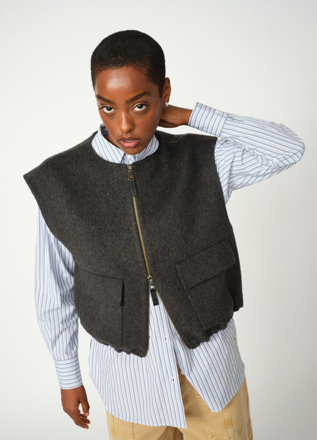 Mos Mosh - Elise Loisa Wool Vest - Phantom