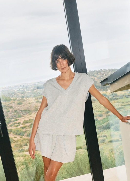 Mos Mosh - Nadi O Neck Grey Tee