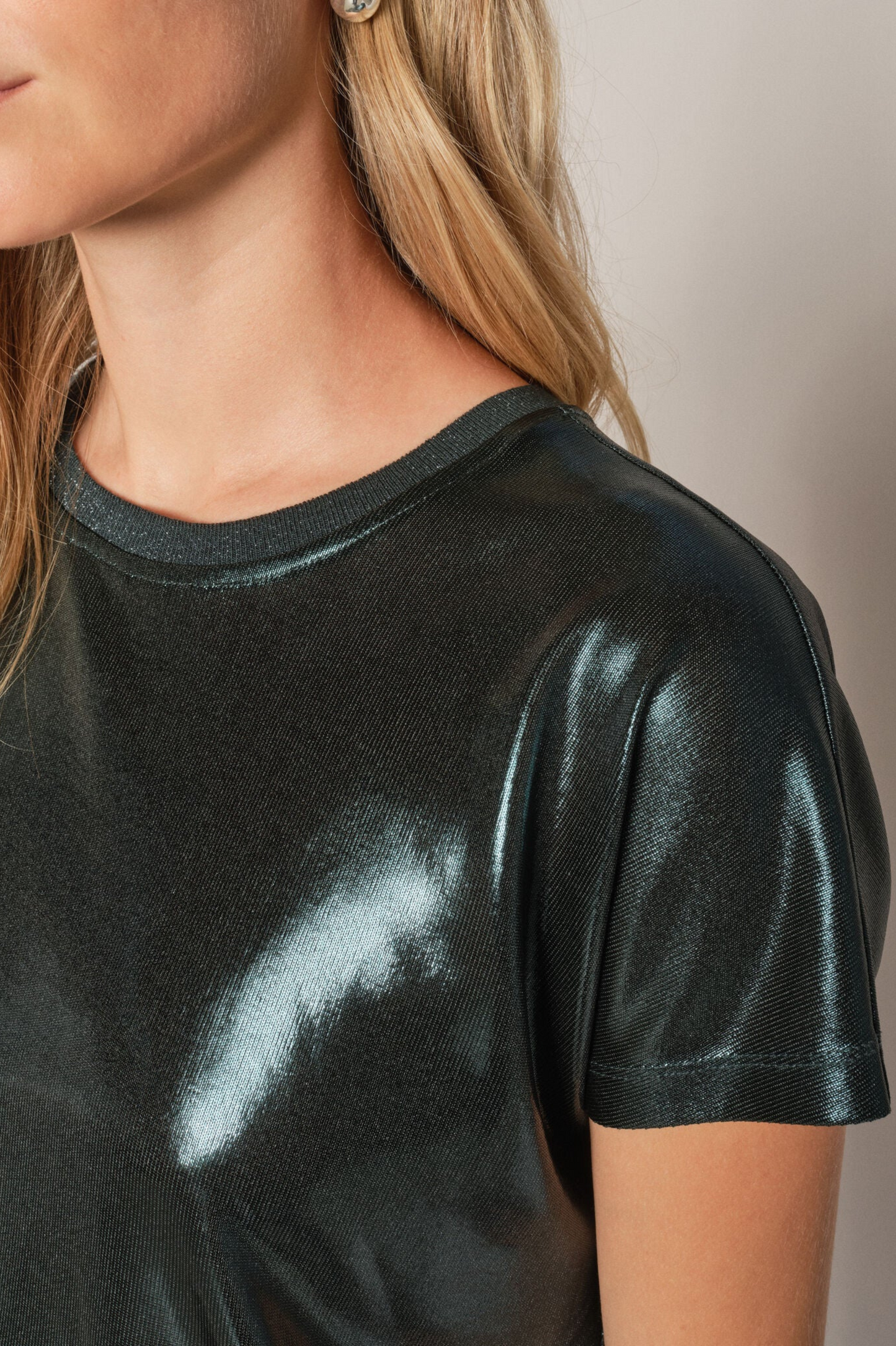 Mos Mosh - Nivola Dark Pine Metallic Tee