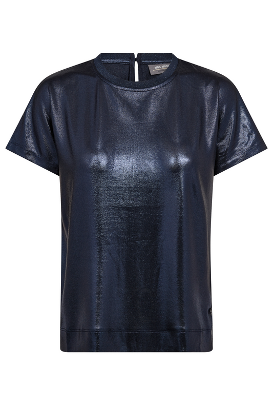 Mos Mosh - Nivola Navy Metallic Tee