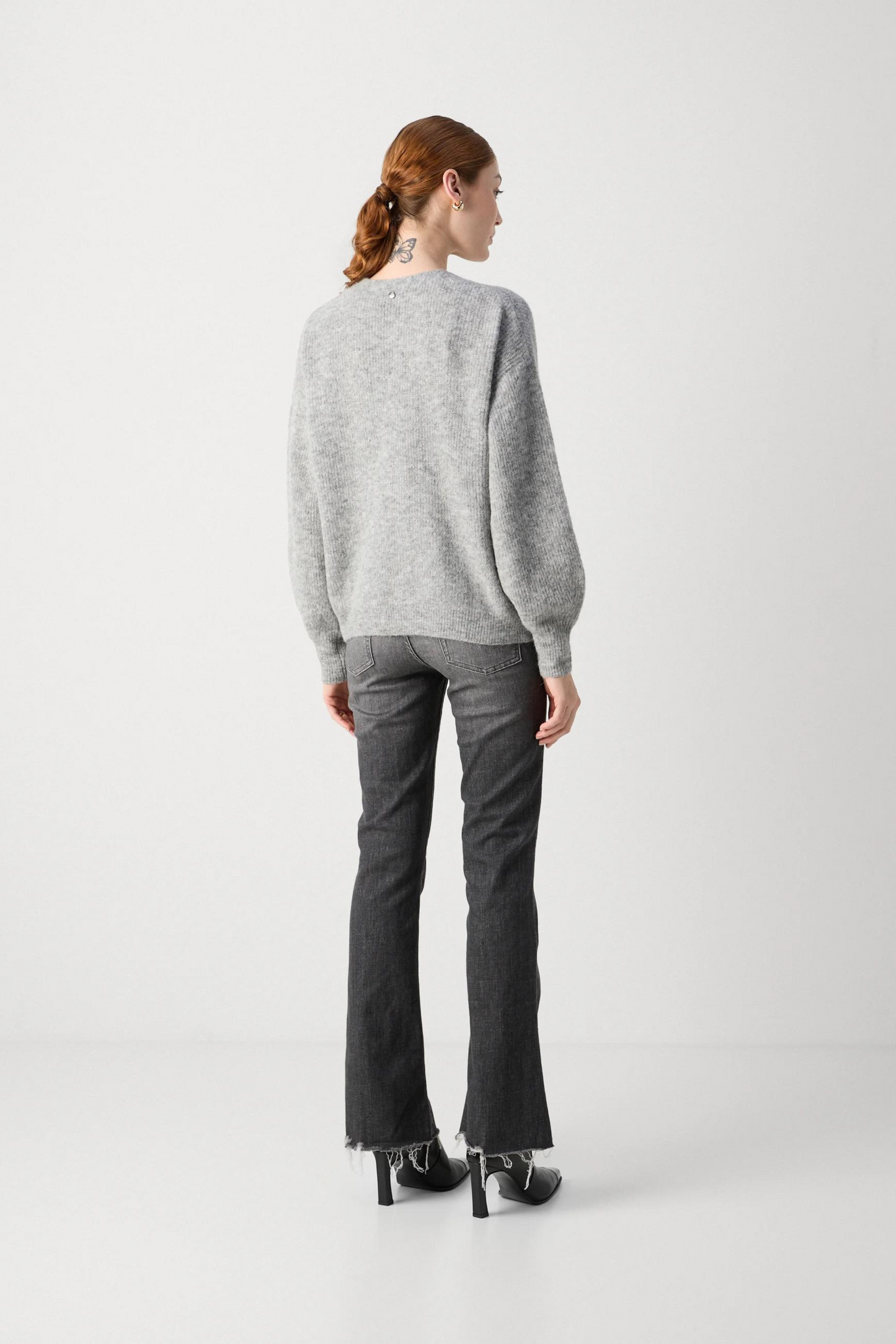 Mos Mosh - Zela Warm Knit Cardigan in Grey