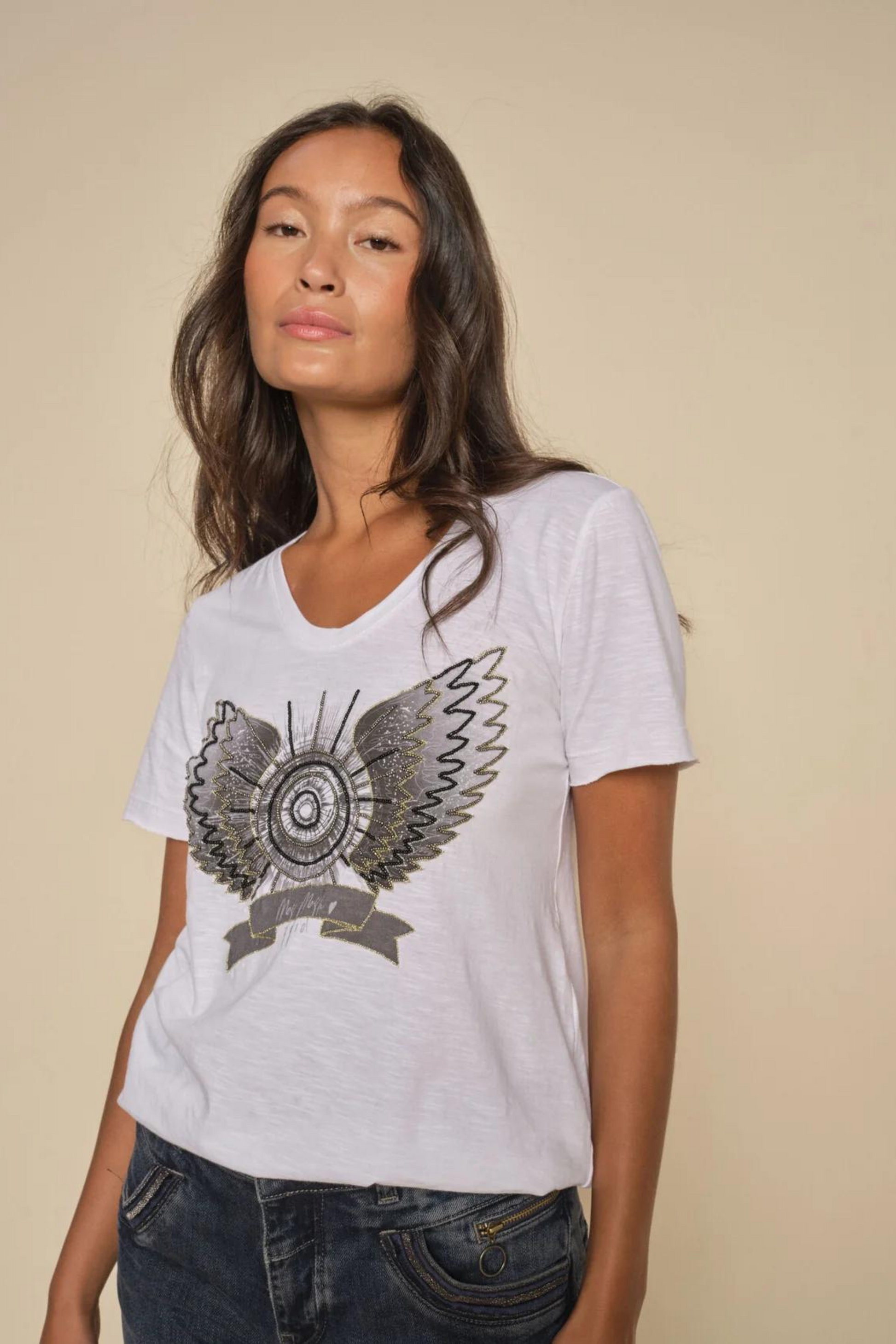 Mos Mosh - Gethi SS Tee in White