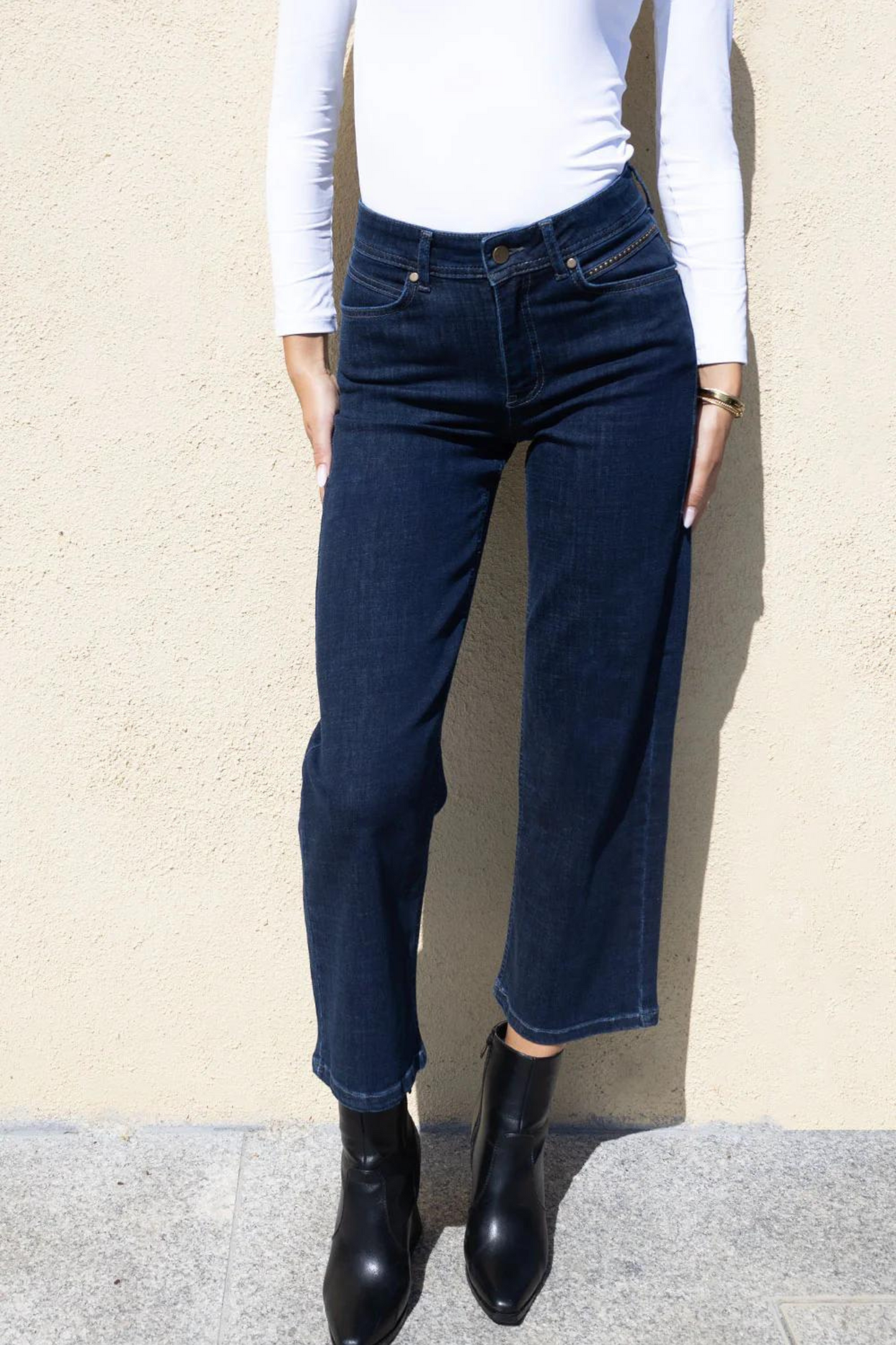 No2moro - Napoli Wide Leg Denim Trouser