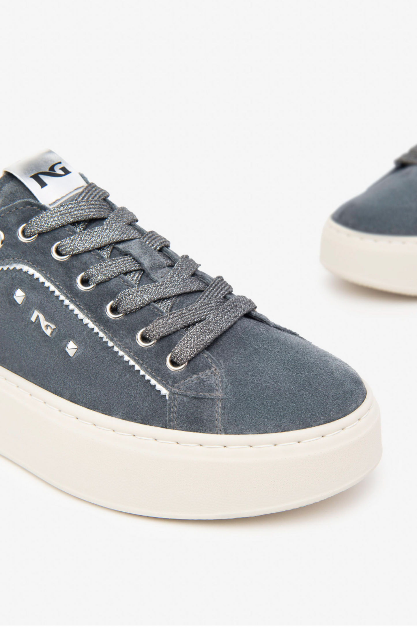 Nero Giardini - Velour Siberia Aregento Sneaker