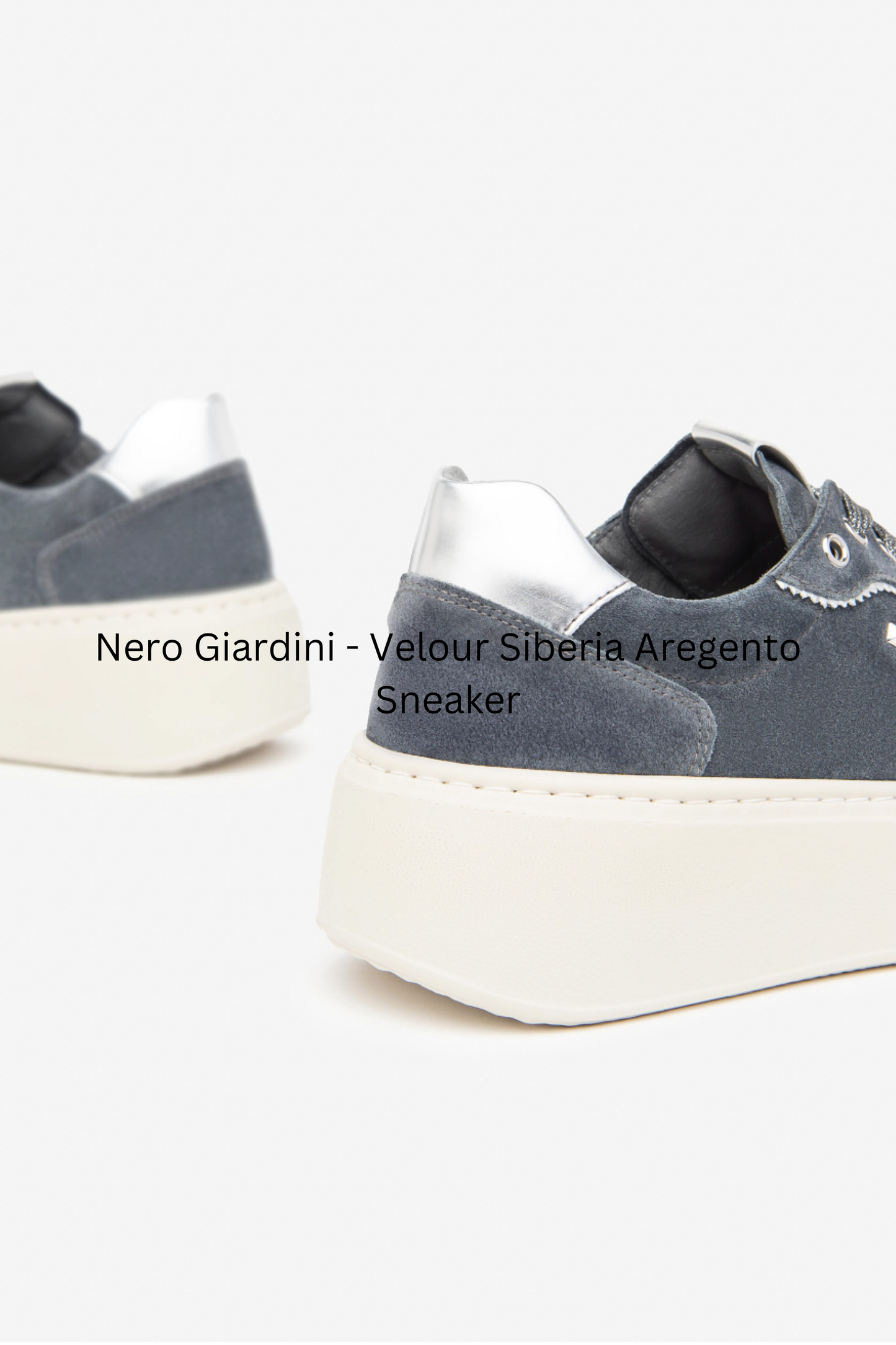 Nero Giardini - Velour Siberia Aregento Sneaker