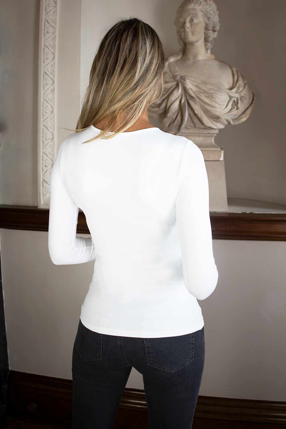 Tara Long Sleeve Durable Stretch Fabric Top