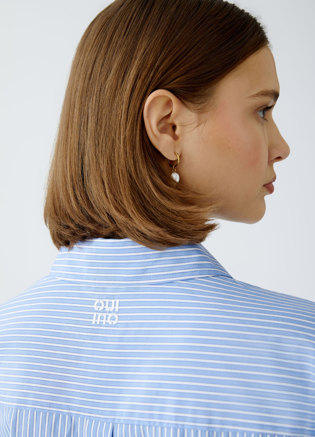 Oui - Adjusted Blue Stripe Shirt