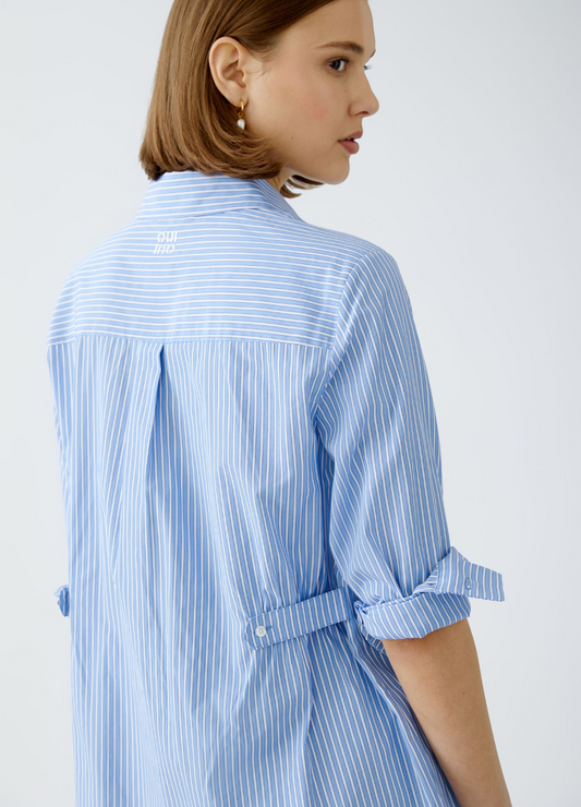 Oui - Adjusted Blue Stripe Shirt