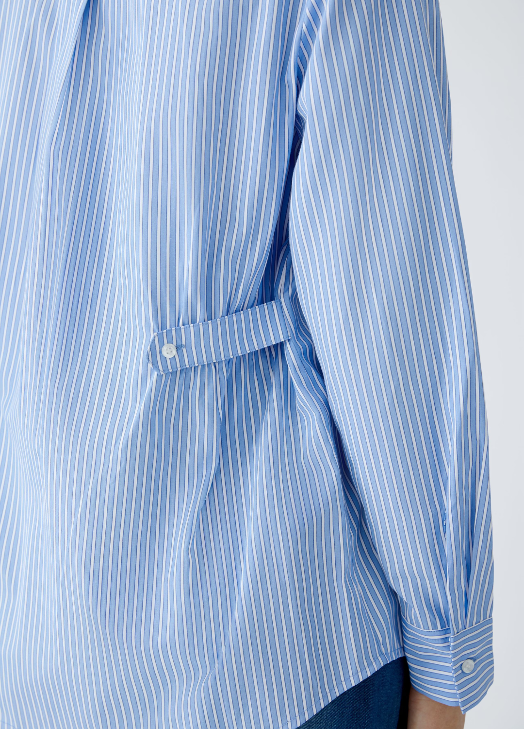 Oui - Adjusted Blue Stripe Shirt