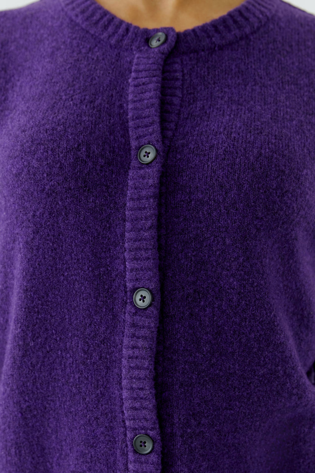 Oui - Amaranth Purple Cardigan