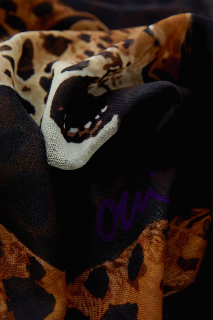 Oui - Animal Print Scarf