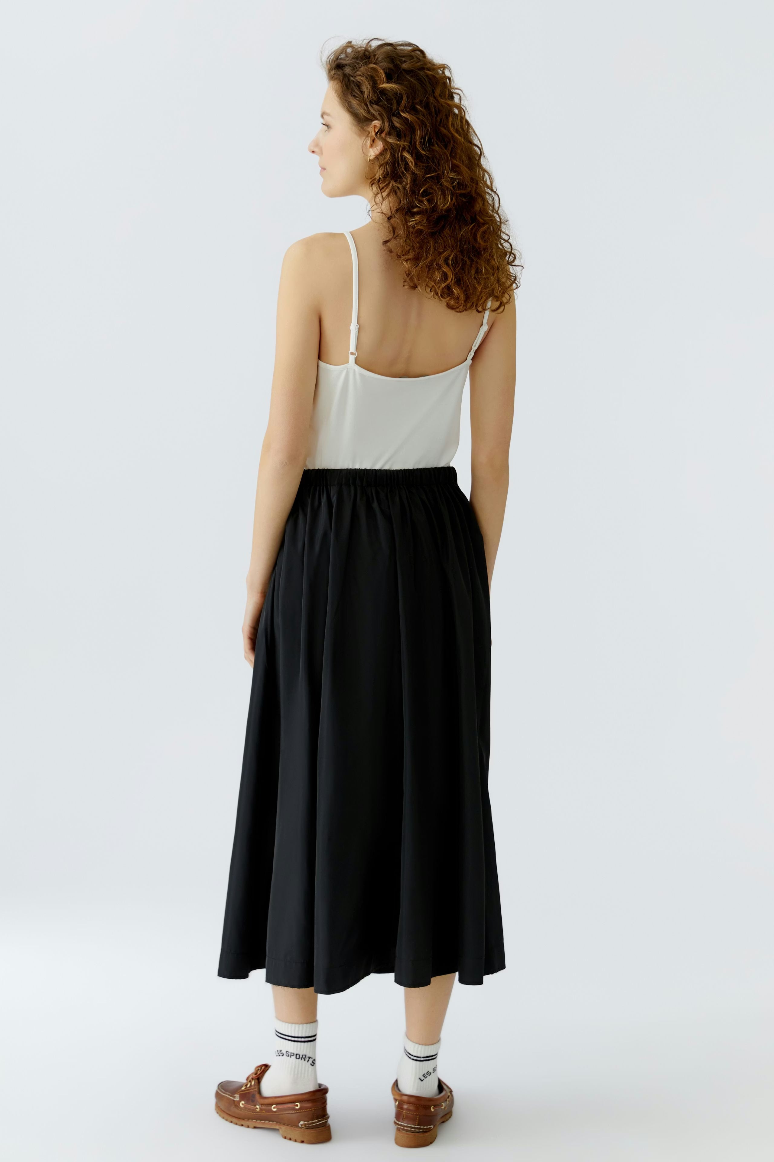 Oui - Black Taffeta Skirt