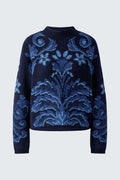Oui - Blue Pattern Jumper