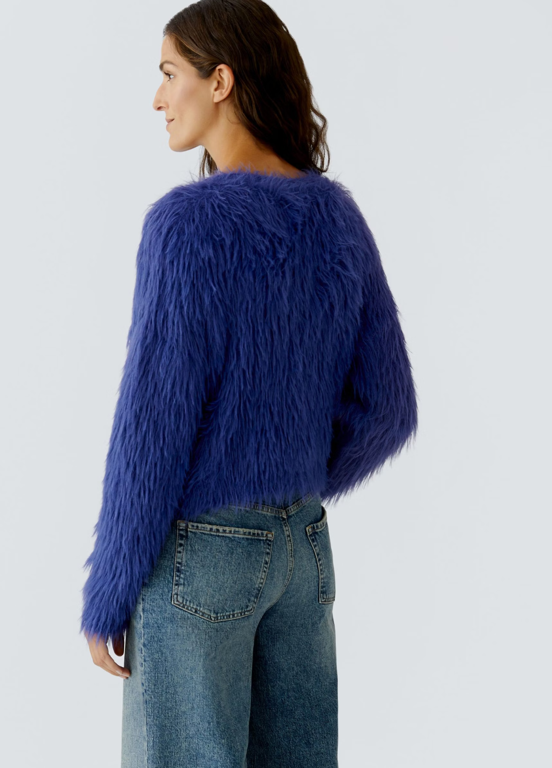 Oui - Blue Textured Knit