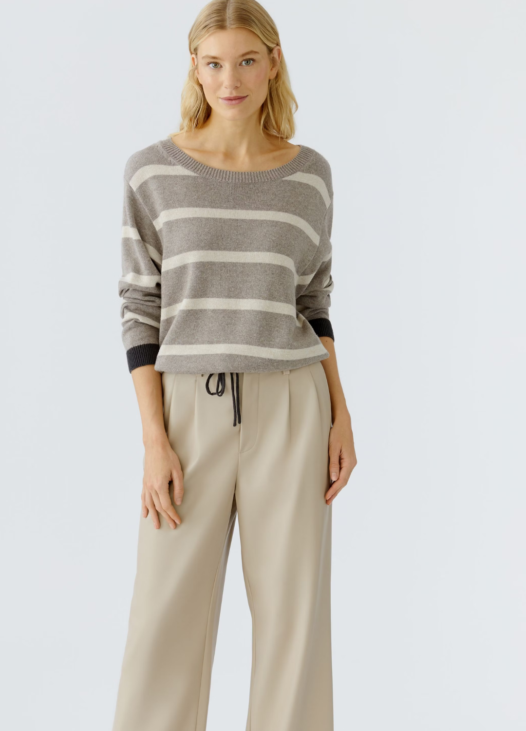 Oui - Brown Stripe Jumper