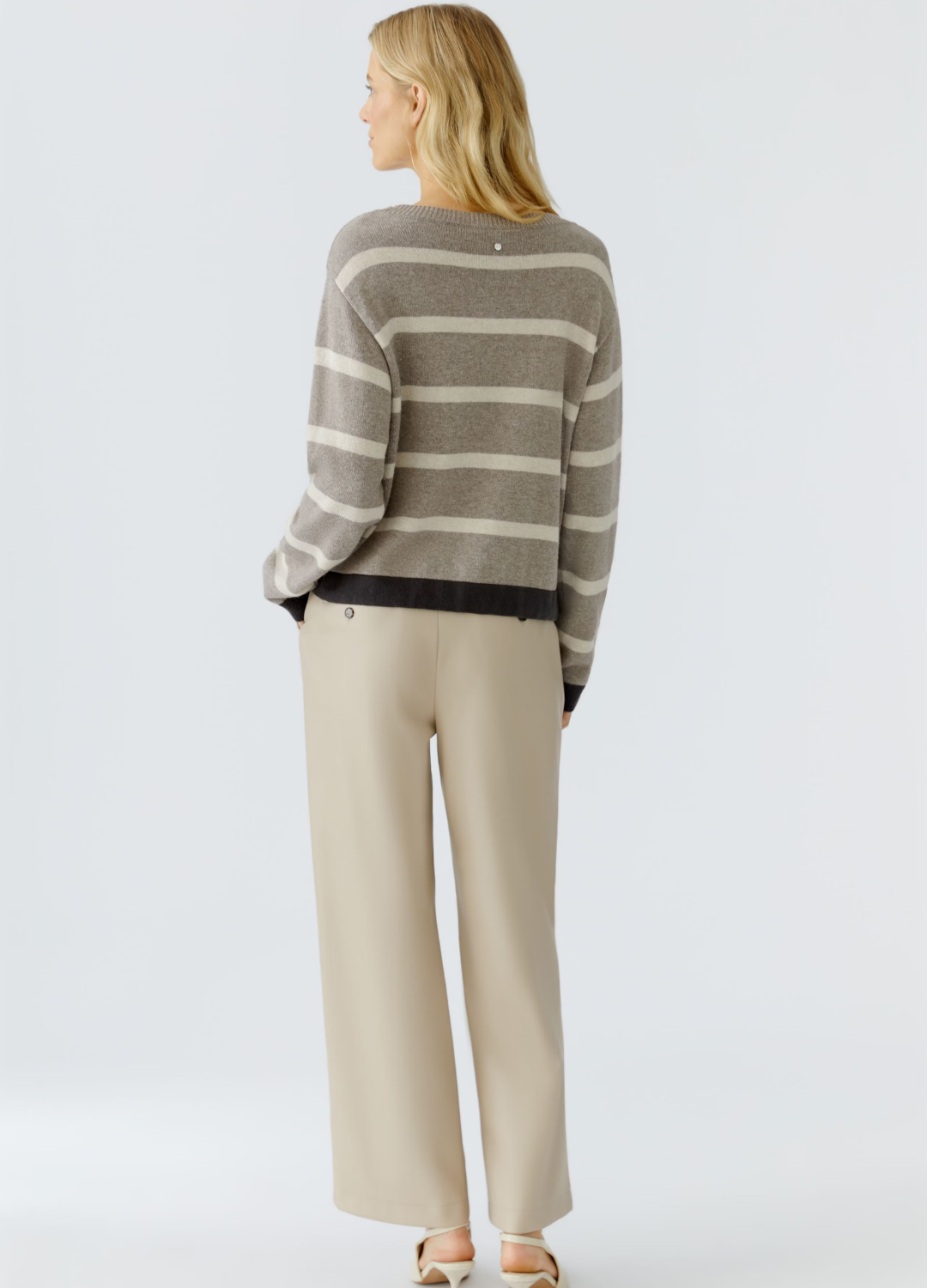 Oui - Brown Stripe Jumper