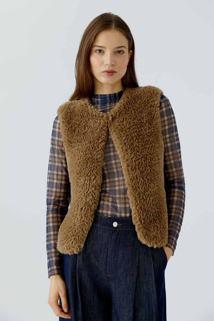 Oui - Brown Waistcoat
