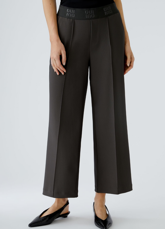 Oui - Brown Waisted Pants