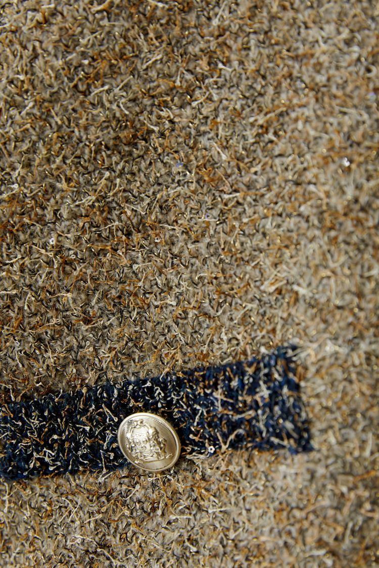 Oui - Camel Short Sleeve Jumper