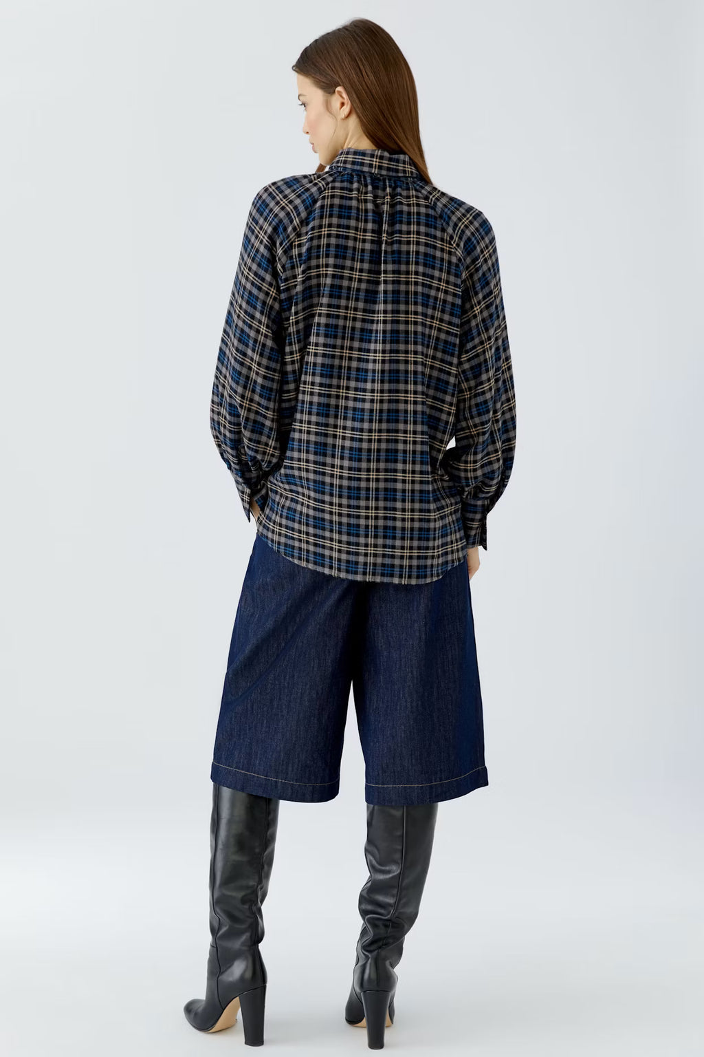 Oui - Check Blouse
