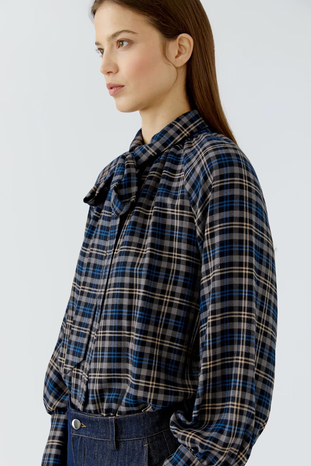 Oui - Check Blouse