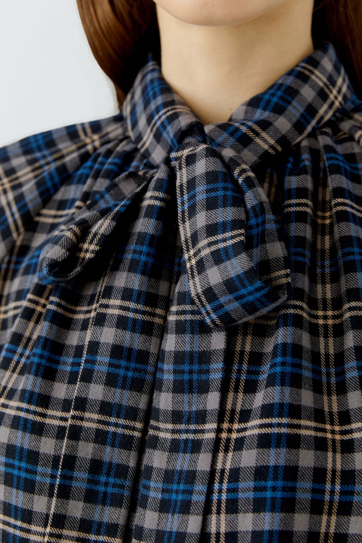 Oui - Check Blouse