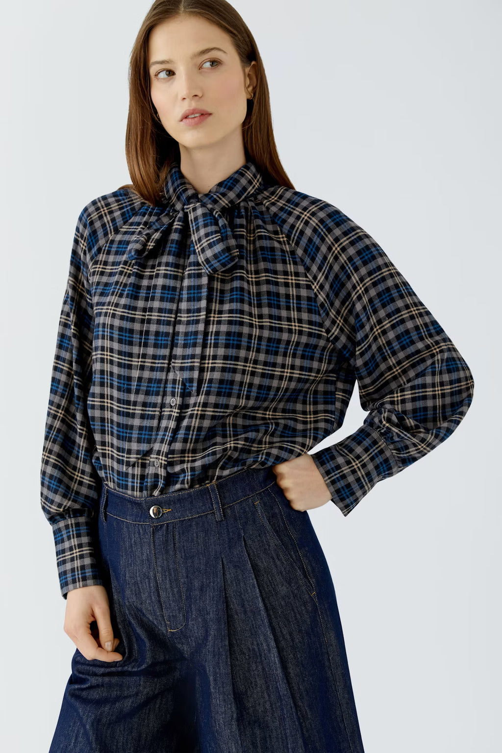Oui - Check Blouse