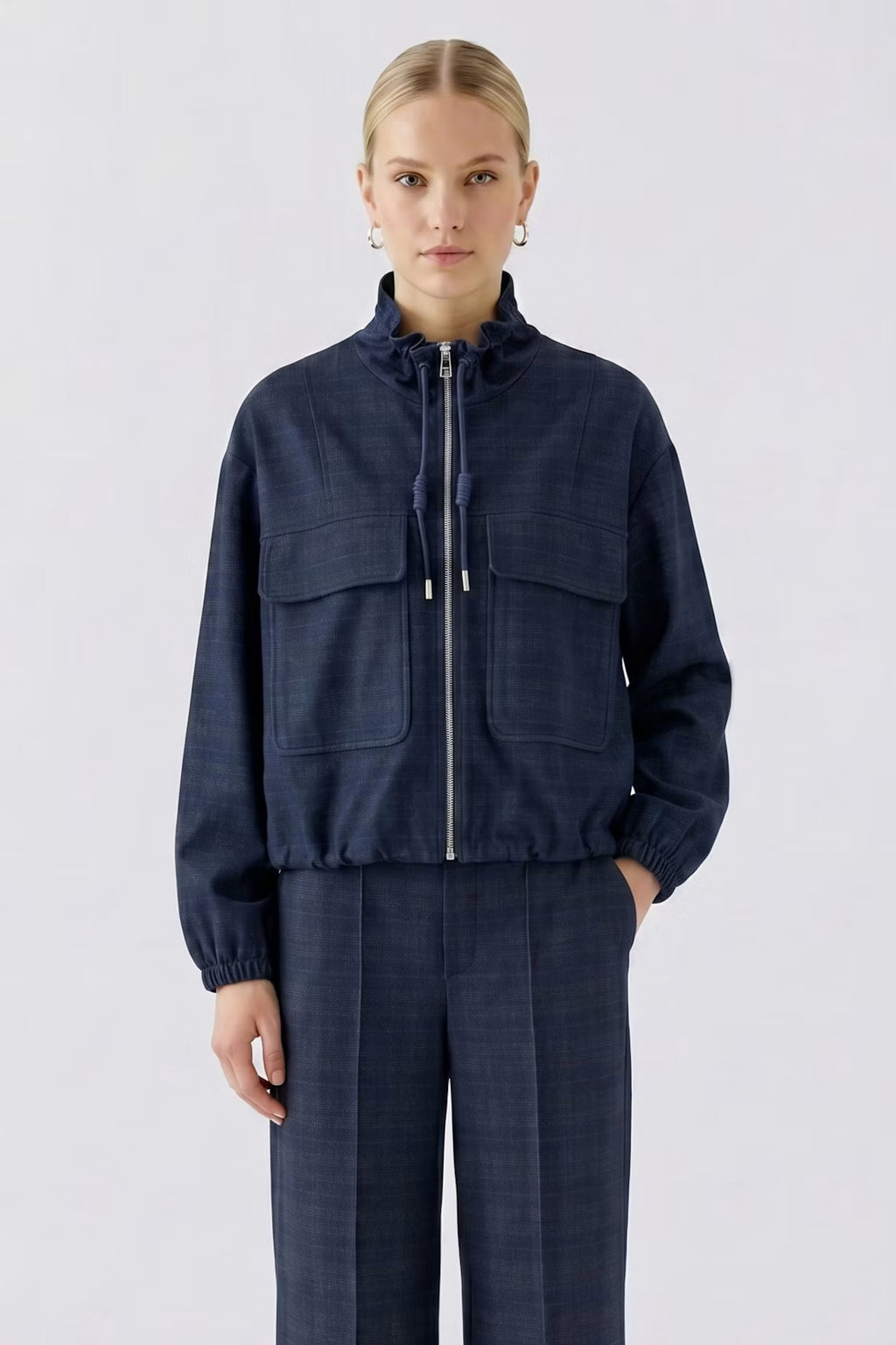 Oui - Dark Blue Grey Jacket