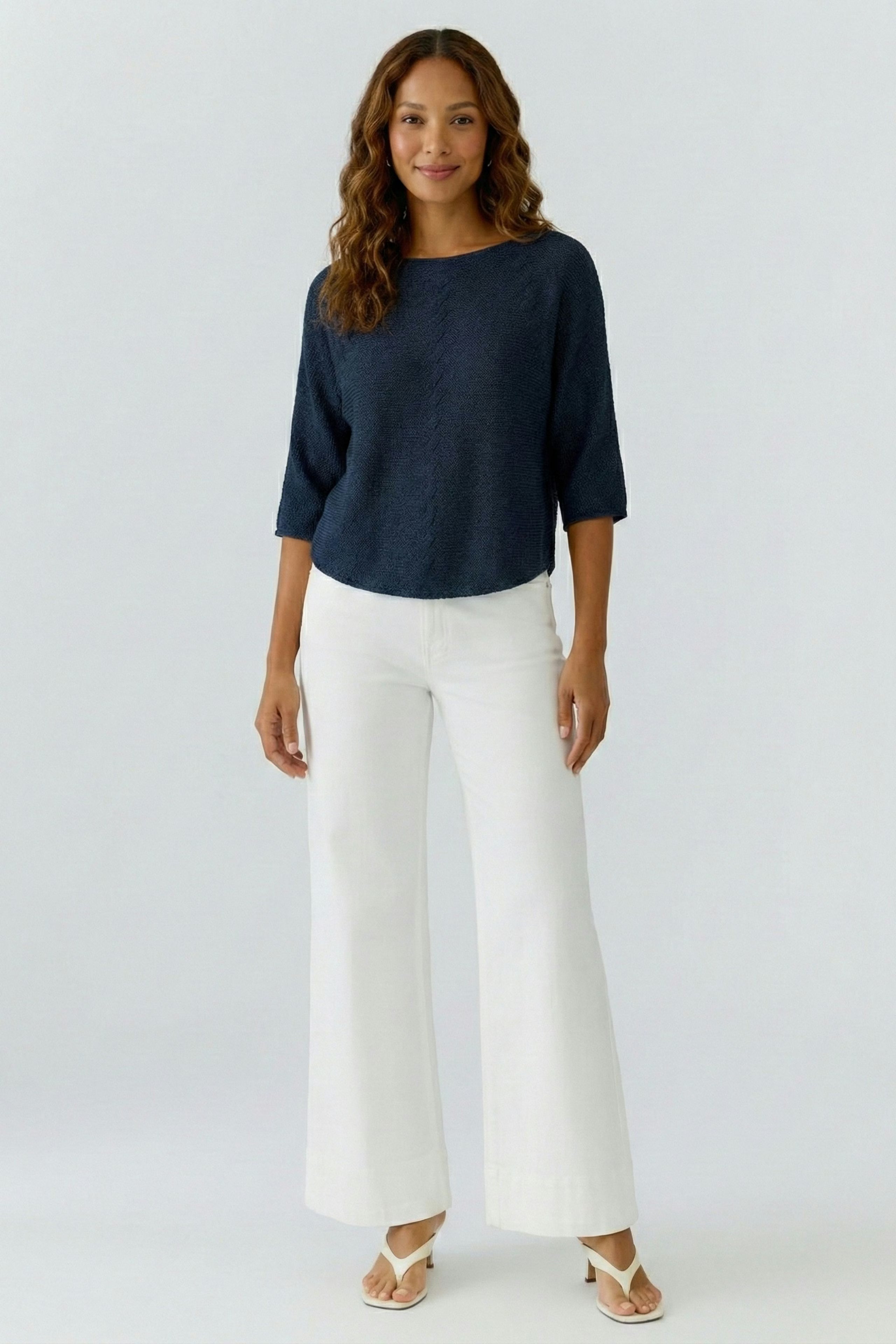 Oui - Dark Blue Knit