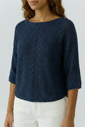 Oui - Dark Blue Knit