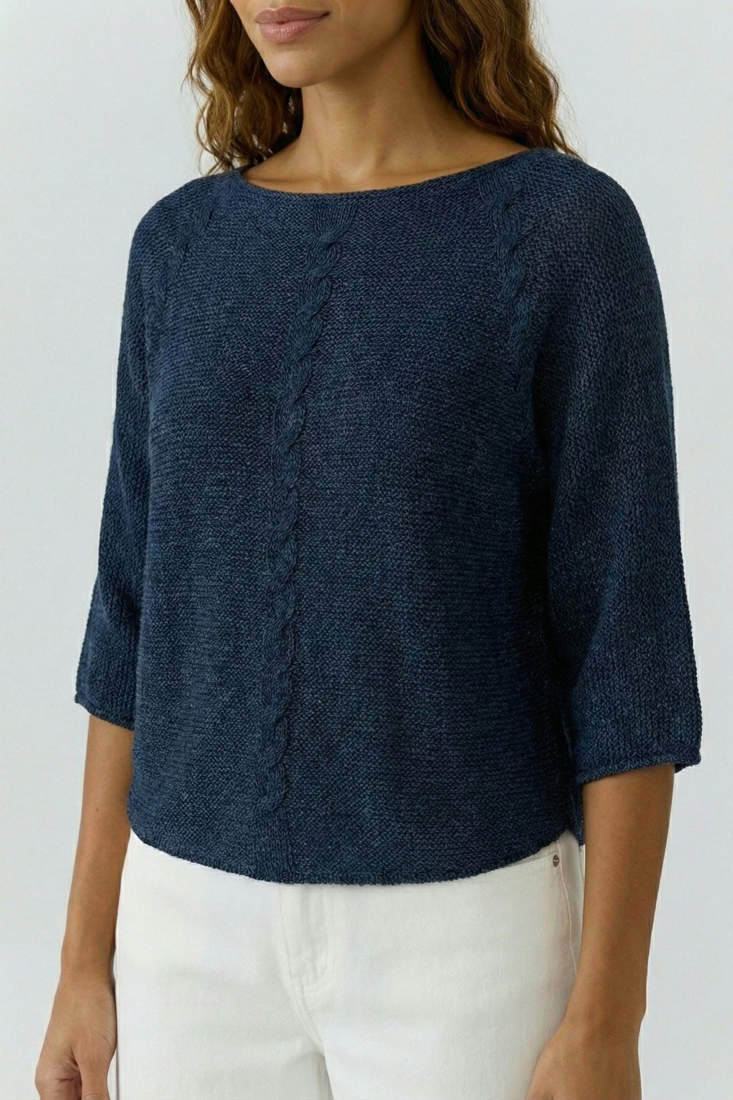 Oui - Dark Blue Knit