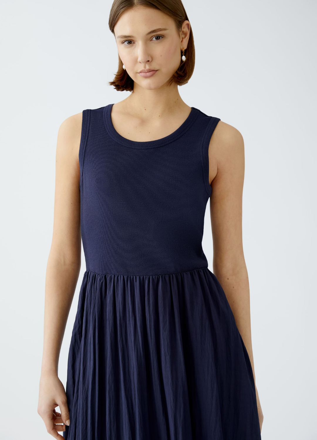 Oui - Dark Blue Tank Dress