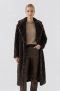 Oui - Dark Brown Coat