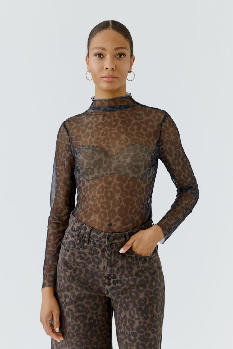 Oui - Dark Brown Longsleeve