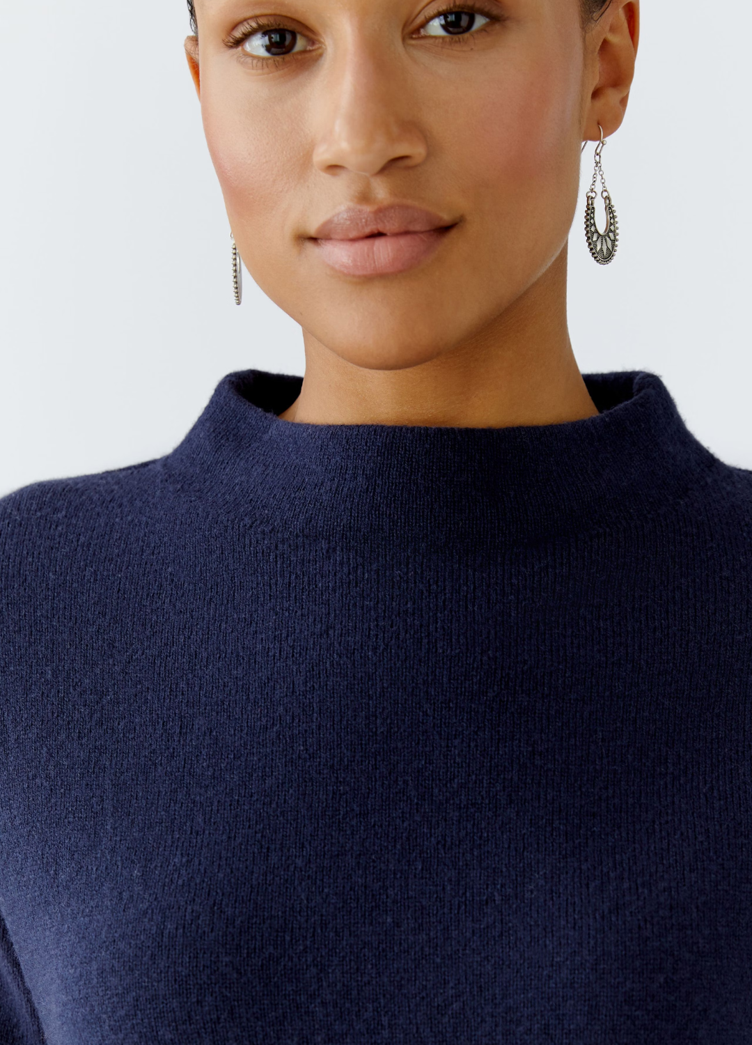 Oui - Denim Back Jumper