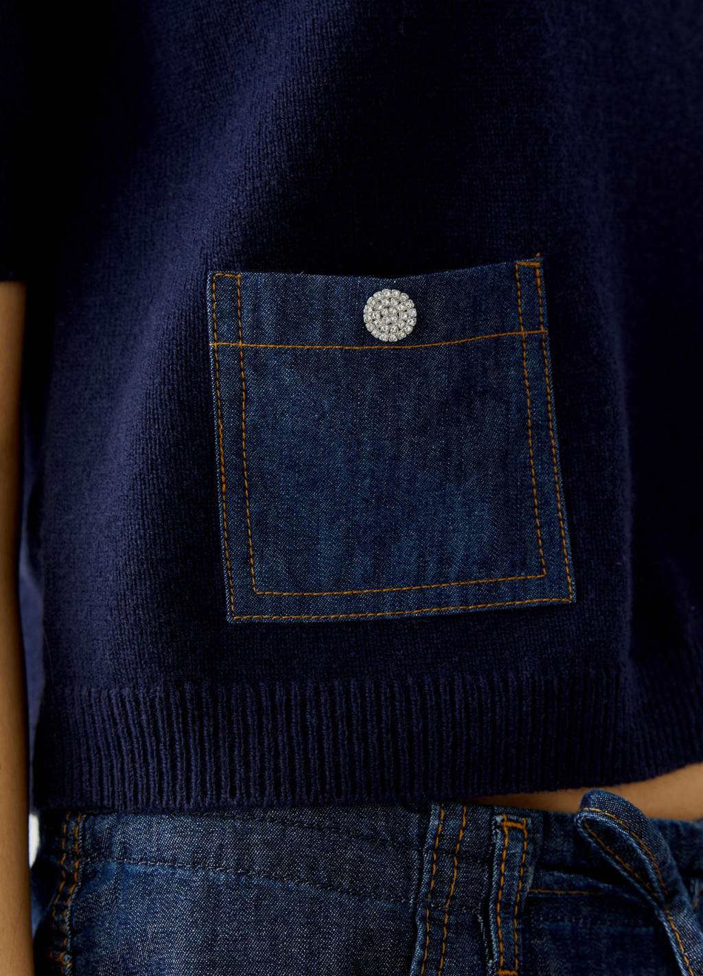 Oui - Denim Pocket Jumper